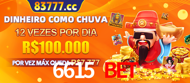Banner do programa de recompensas Recomende para amigos do 6615 bet, detalhando os bônus por convidar amigos, com prêmios que chegam a R$288.888.