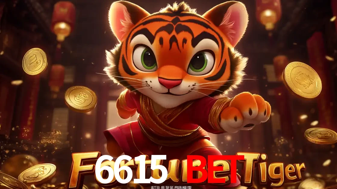 O carismático mascote do jogo de slot Fortune Tiger, um tigre fofo em pose de artes marciais, pronto para trazer sorte e multiplicadores de ganhos no cassino online 6615 bet.